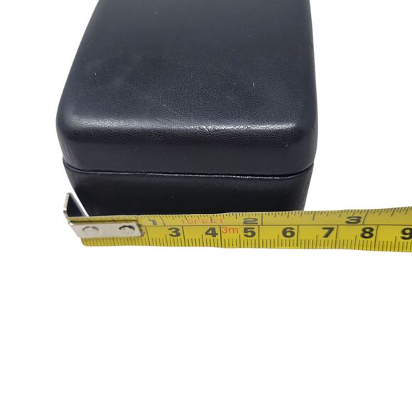 Ted Baker London Unisex Black Leather Sunglasses Eyeglass Clam-Shell Case ONLY - Picture 10 of 10